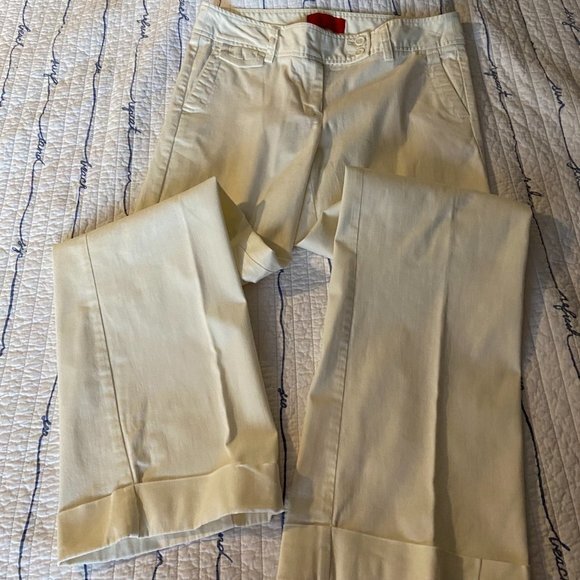 ๐ 3 for $45 Crisp White Cotton Pants! 32" inseam!! Joe Fresh Size 8 TALL EUC - Picture 14 of 14